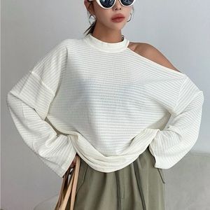 off the shoulder sweater